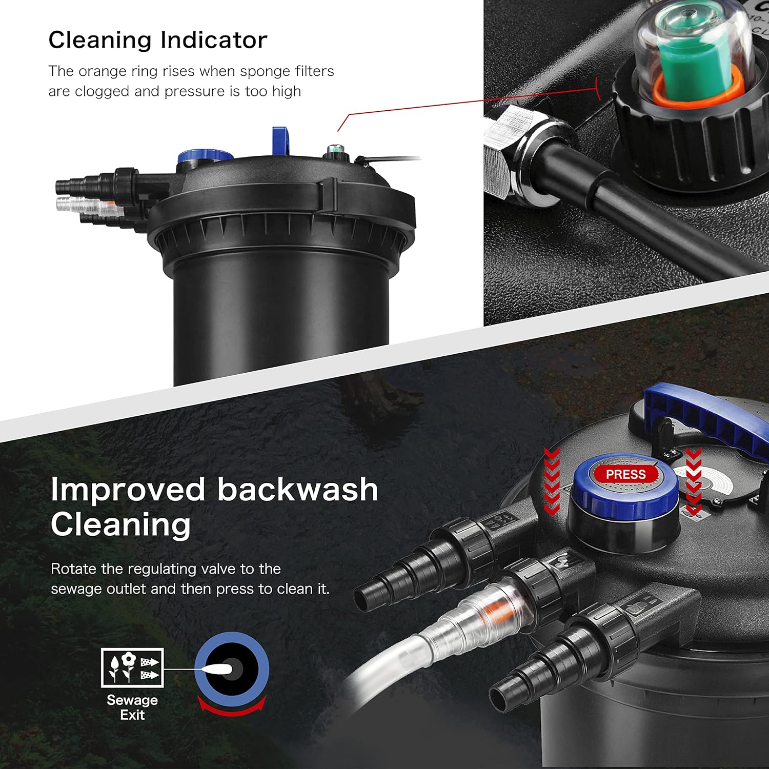 Pond Filter 2700-8000 Gallons 30000L