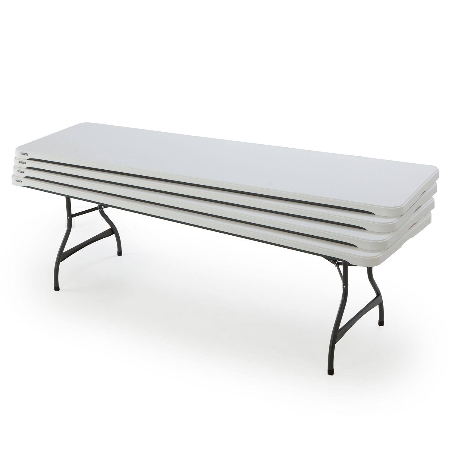Lifetime 4-Pack Commercial Stacking 8 ft Folding Table